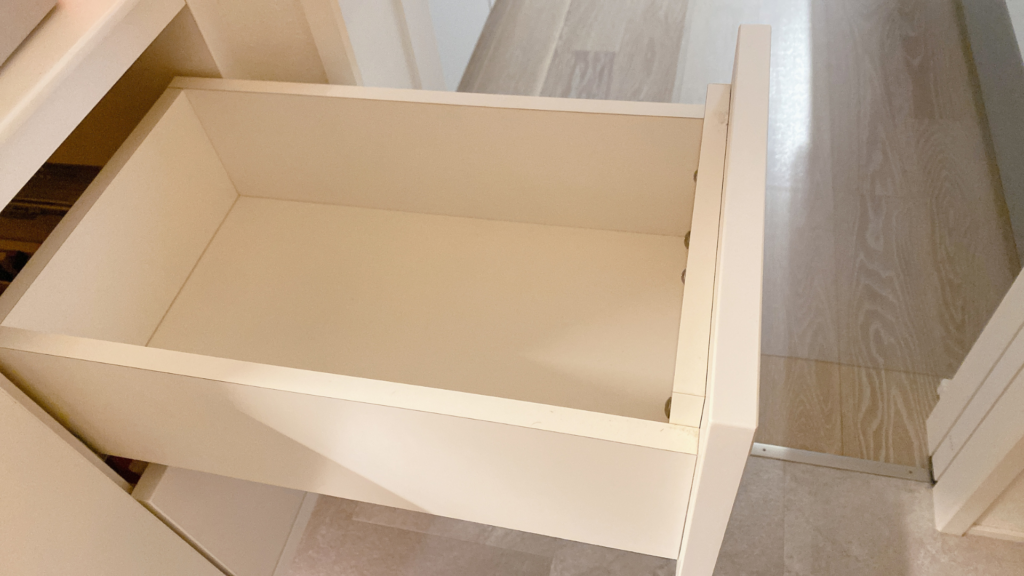 積水ハウスオリジナル洗面カウンター KSXⅡ　引き出しの収納力