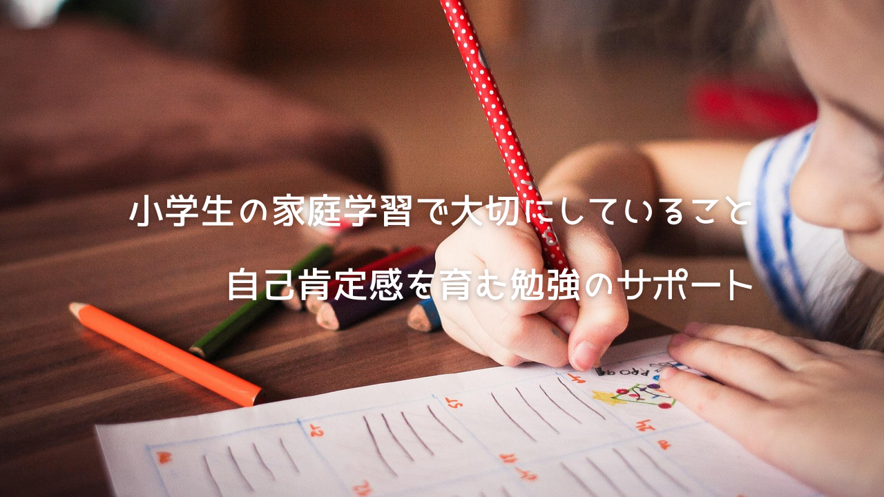小学生の家庭学習で大切にしていること